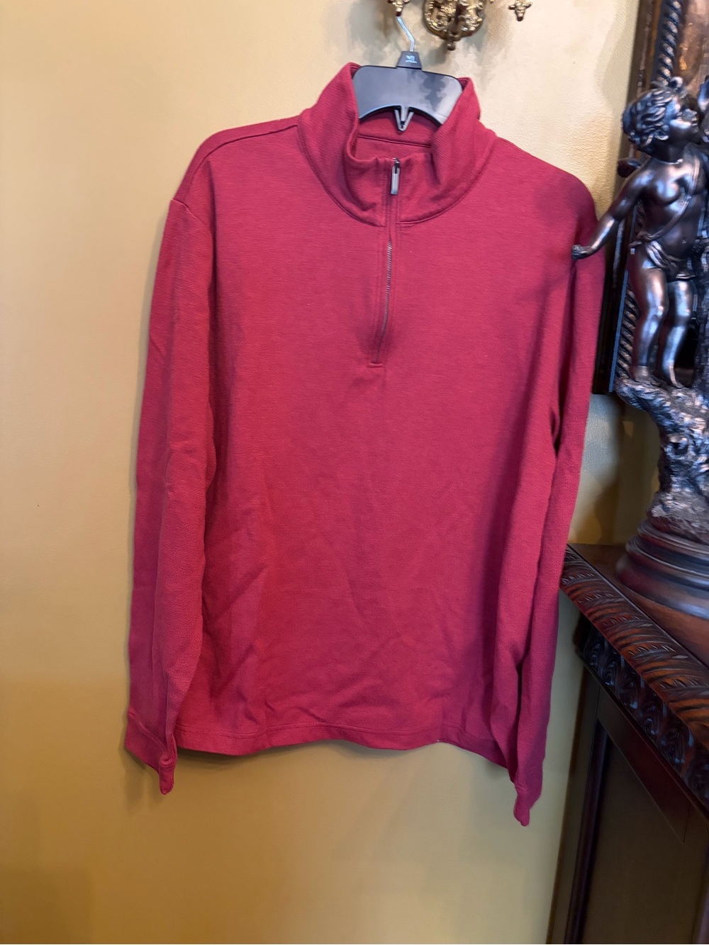 14th & Union Wine Red Half-Zip Pullover Sweater